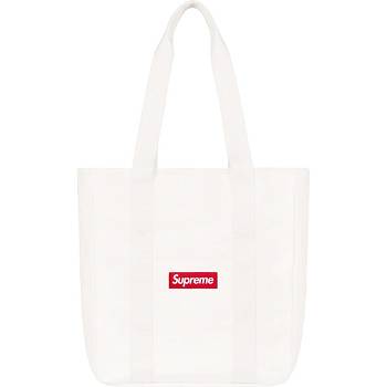 Bolsas Supreme Lona Tote Blancas | CL168MA