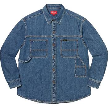 Camisas Supreme Denim Painter Azules | CL391GL