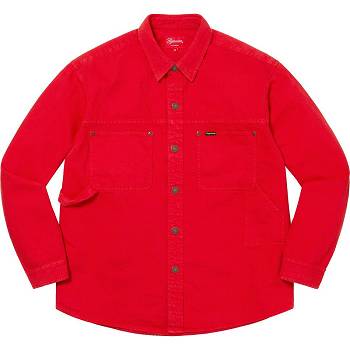 Camisas Supreme Denim Painter Rojas | CL388SO
