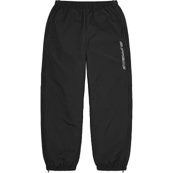 Pantalones Supreme Full Zip Baggy Warm Up Pant Negras | CL432RW