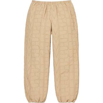 Pantalones Supreme Repeat Stitch Pista Pant Marrones | CL398CE