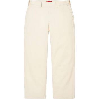 Pantalones Supreme Trabajo Pant Blancas | CL422ZG