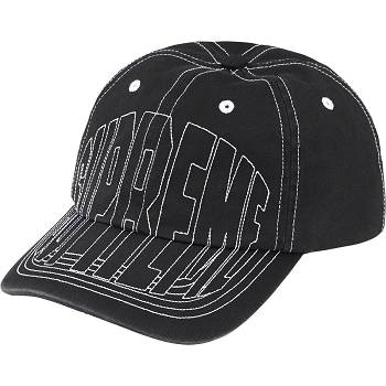 Sombreros Supreme Visor Stitch 6-Panel Negras | CL124IS
