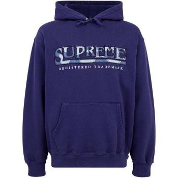 Sudadera Con Capucha Supreme Amazing Denim Logo Azules | CL491AP