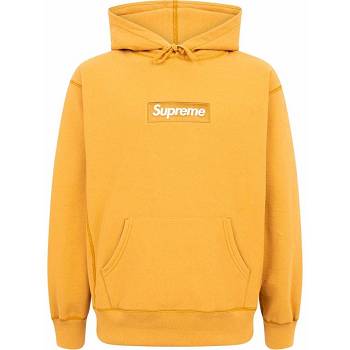 Sudadera Con Capucha Supreme Box Logo Amarillo | CL488IS