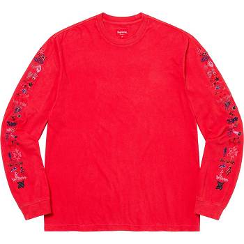 Truien Supreme AOI Icons L/S Top Rojas | CL314HK