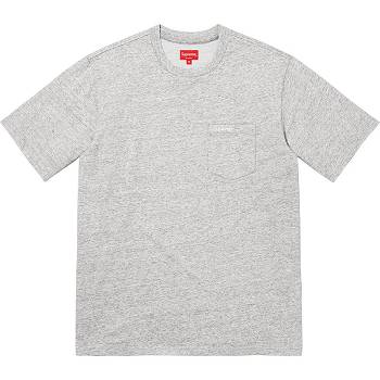 Truien Supreme S/S Pocket Tee Gris | CL319XF